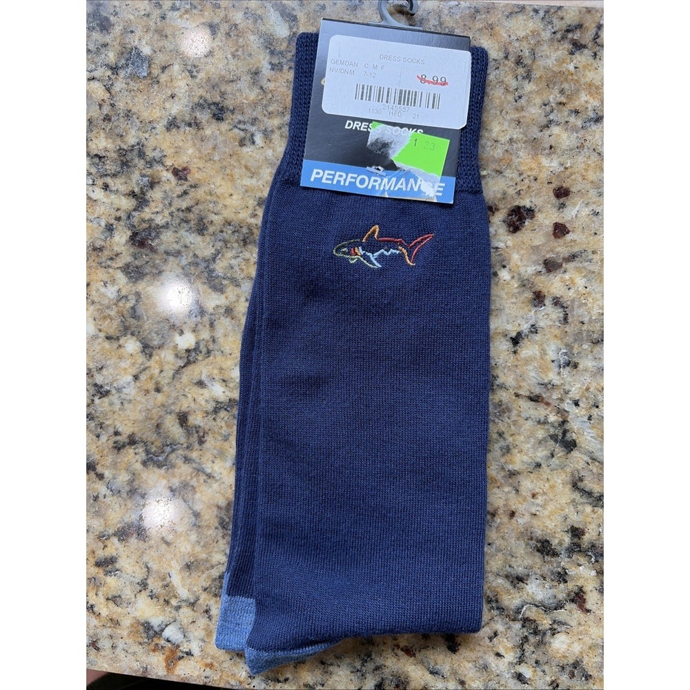 Greg Norman Navy Blue Antimicrobial Performance Golf Dress Socks Mens 8-12 NEW